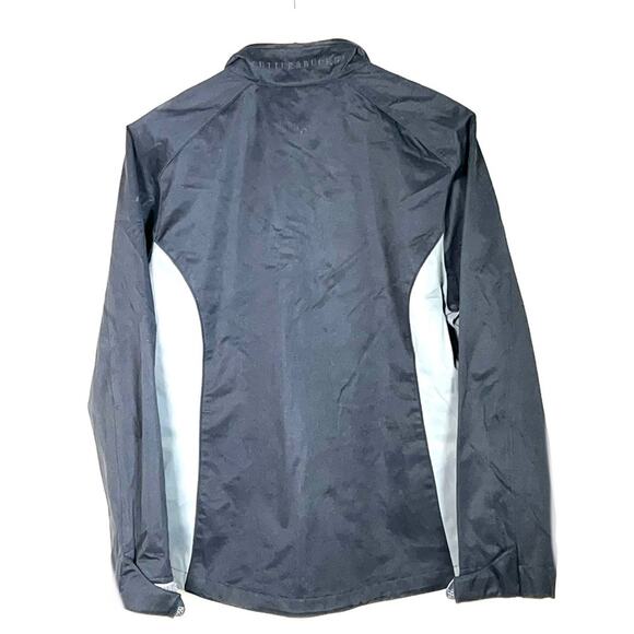 Cutter & Buck Weathertec Black gray full zip windbreaker jacket large L B47 - Picture 4 of 4